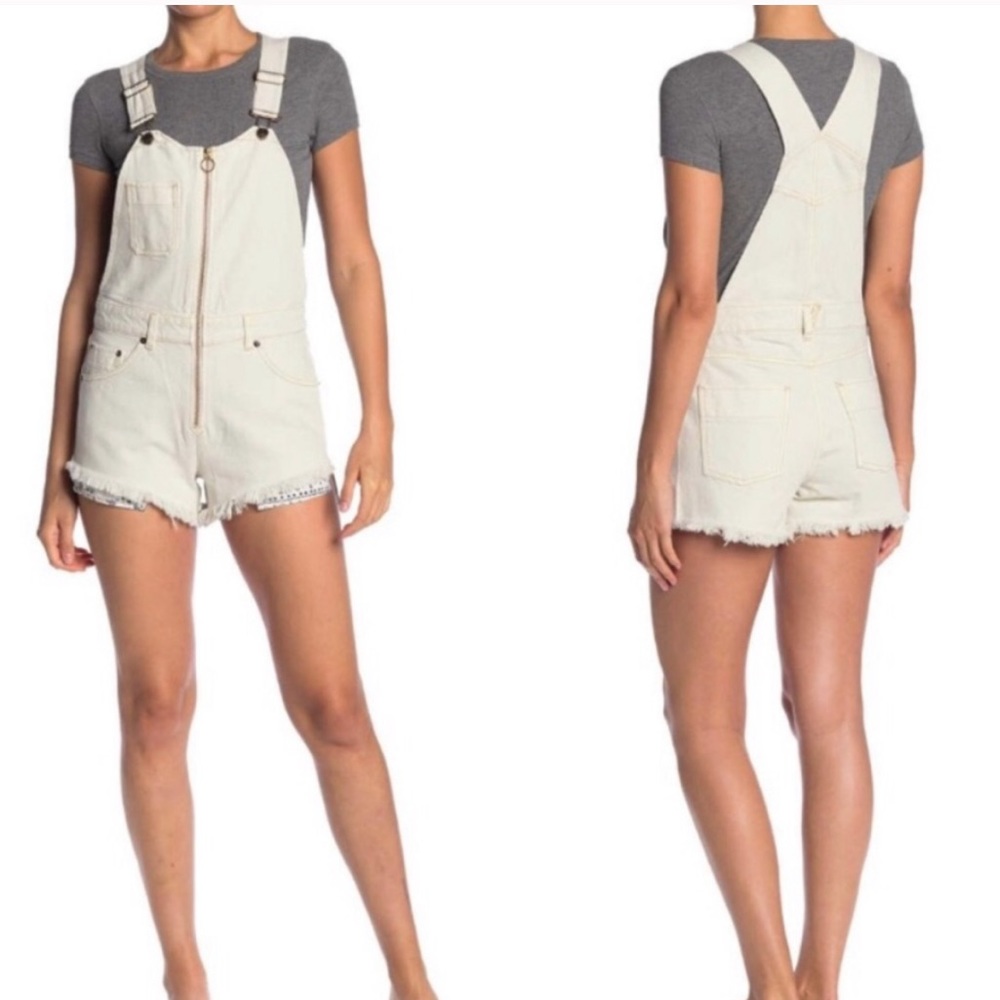 NWT Free People Sunkissed Short Overalls | 6